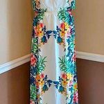 Pink Owl Ivory Floral Maxi Thin Strap V-Neck Boho Maxi Dress ModCloth Photo 0