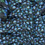 Shoshanna Kiana Mixed Floral Mini Dress Blue Black Size 4P Photo 7
