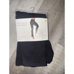 A New Day WOMEN’S HIGH WAISTED FLARE LEGGINGS WITH RUCHED WAISTBAND- BLACK S Photo 1