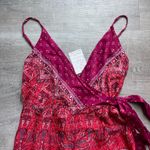 Free People (NWT) Cabbage Rose Satin Wide Leg Sleeveless Jumpsuit Size 8 Photo 3