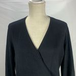 Tommy Hilfiger Black Sequin Wrap Long Sleeve Cardigan Size Medium Photo 1