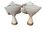 Anthropologie Vicenza Wharton Tan Leather Bow Mule Heels NWOB size 7 Photo 5