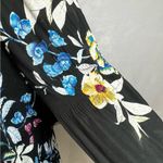 Avenue  long sleeve black floral stretch pleated dress size 22/24 Photo 3