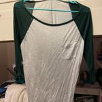 Divided  Baseball Tee Green Photo 0