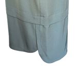 SISLEY OLIVE GREEN SHIFT DRESS SHORT SLEEVE LAYERED‎ LOOK DRESS WOMEN SIZE SMALL Photo 1