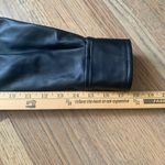 7 For All Mankind  faux leather button up shirt small black Photo 7