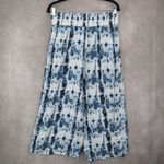 Time and Tru Tie Dye Wide Leg Pants Blue Boho Lounge Beach Pull On Flowy Medium Photo 4