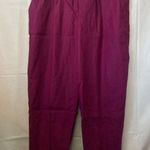 Jones New York Vintage  100% Linen Magenta Office Pants NWT 16W Photo 1