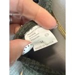 Waffle Knit Olive Green Overalls Jumpsuit Women's Size Medium Relaxed Fit Photo 5