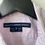 Ralph Lauren Polo  Women's Striped Cotton Oxford Sleeveless Shirt Photo 4