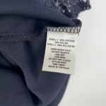 Monteau  Black Lace 3/4 Sleeve Keyhole Neck Top Size M Photo 3