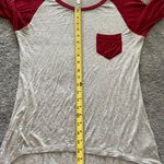 Burgundy & Gray long sleeve shirt Size undefined Photo 3