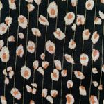 Lulu’s black 3/4 length sleeve pink floral wrap dress with ruffles size Medium‎ Photo 13