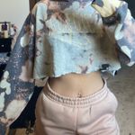 Cropped Acid Wash Hoodie Size XXL Photo 0