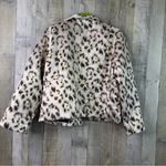 Natori  Small Animal Print Cropped Length Black Tan Gold Metallic Jacket Photo 2
