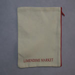 I Love You Most Pink Sequin Heart Patch Red Zipper Canvas Handmade Makeup Bag Photo 1