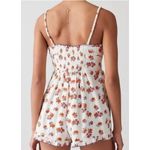 Urban Outfitters  Betti Printed Linen Blend Romper Size small Photo 1