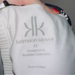 Krimson Klover Black Floral Print Criss Cross Strap Athletic Dress Swim Cover Up Size XS Photo 3