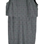 Banana Republic  Dress Womens 16 Black White Plaid Sleeveless Ruffle Modest Work Photo 0