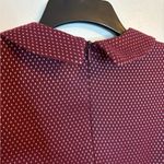 Forever 21 Red Peter Pan Collar Short Sleeve Shift Dress Size Small Photo 3