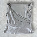 ASTR  THE LABEL BRISIA SATIN COWL NECK RHINESTONE EMBELLISHED‎ TOP TANK SZ L Photo 4