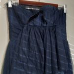 Vera Wang  Maids 8 Strapless Tulle Midnite Blue Formal Maxi Dress Photo 6