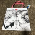 Camilla d ‘errico canvas tote bag. 16” x 16” popular Etsy artist Photo 0