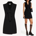 Red Valentino Black Knotted Twill Double Photo 2