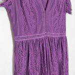 Purple Lace Formal Maxi Dress Size 2X Purple Formal Wedding Guest Dress Photo 5