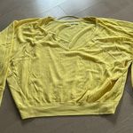 We The Free  free people yellow waffle long sleeve Small Photo 0