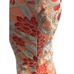 Storia Lace Mini Dress Floral Coral Blue Illusion‎ Neckline Party Cocktail Photo 5