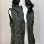 BNCI by Blanc Noir Blanc Noir Quilted Hooded Vest in Army Green/Olive Photo 0