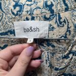 Ba&sh Paisley Print Midi Dress Blue Beige Boho Bohemian Size Small abstract bold Photo 3