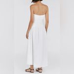 Dissh Catania Linen Strapless Dress White Size 10 NWT Photo 1