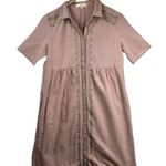 Orange Creek Mumu Dress Size Small Pink Lined w/ Pockets Embroidery Grandmacore Photo 0