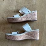 Sam Edelman Alissa Leather Wedge Sandals in Ivory Photo 3