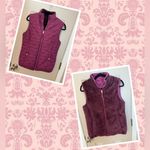 Free Country  purple reversible gorpcore quilted/faux fur vest w/pockets. Size S. Photo 1