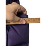 NWOT Women's Small Purple Puffer Vest Faux Fur Hooded Ski Resort Chalet Hiking Photo 3