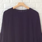 Blaque Label ‎ black open back ruffle sleeve blouse Photo 1