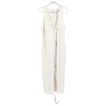 House Of CB  Eleanora Ivory Plunge Maxi Dress L+ NWT Photo 2