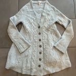 Free People  Light Blue Cable Knit Cardigan Photo 1