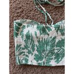 By Together  Tropical Palm Hawaiian Floral‎ Smocked Cutout Crop Top Womens Medium Photo 6