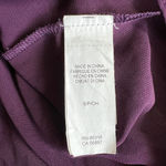 Lucky Brand Lined Sweater Womens Small Purple Metallic Back Slit Open Knit Photo 14