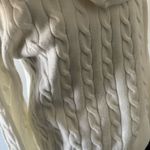 Cable Knit Zip Up Hoodie White Size M Photo 2