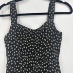 Reformation  Ditzy Micro Floral Black‎ Wide Leg Sleeveless Jumpsuit Size XS Photo 10