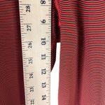 Nike  Women's Size Small Orange Pin Striped Fold Over Waistband‎ Capri Leggings Photo 7