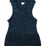 Anthropologie Pilcro Blue Stitched Sweater Knit Tank Size Medium Photo 0
