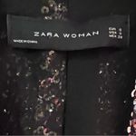ZARA  Open Front Gold Sequin‎ Black Lining Tuxedo Blazer Jacket Size Small Photo 13