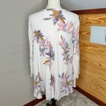 Free People  Tree Swing Floral Tunic Top Mini Dress Pearl Combo Extra Small XS Photo 2