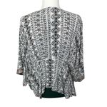 Savanna Jane Floral Embroidered Peasant Blouse Black White Batwing Sleeve Boho L Size L Photo 1